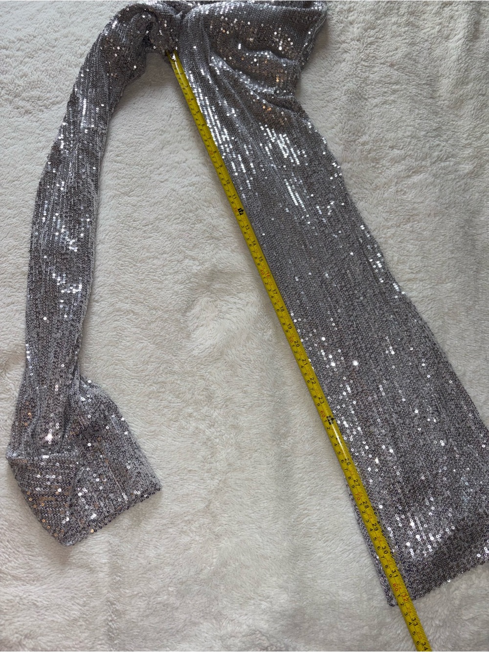 Hunter & Brown Silver Sequin Flare Pants - Picture 4 of 7